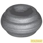   pálcára húzható kovácsolt oszlopdísz 22x40 lyuk: Ø14,5mm