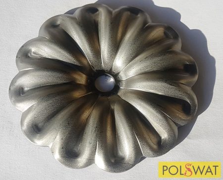 kovácsolt virág díszelem szimpla Ø120x3mm