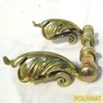   rusztikus kovácsoltvas kilincs horganyzott 110mm (nem sárga, horganyzott színű)