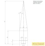   csúcshegy tüske esztergált ø12x65mm haidekker hálós kerítésre rendelésre!!!